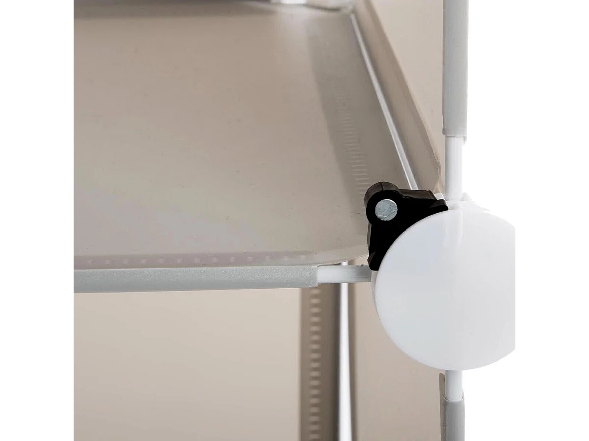 Colonne de Rangement "Château" 140cm Gris & Bleu