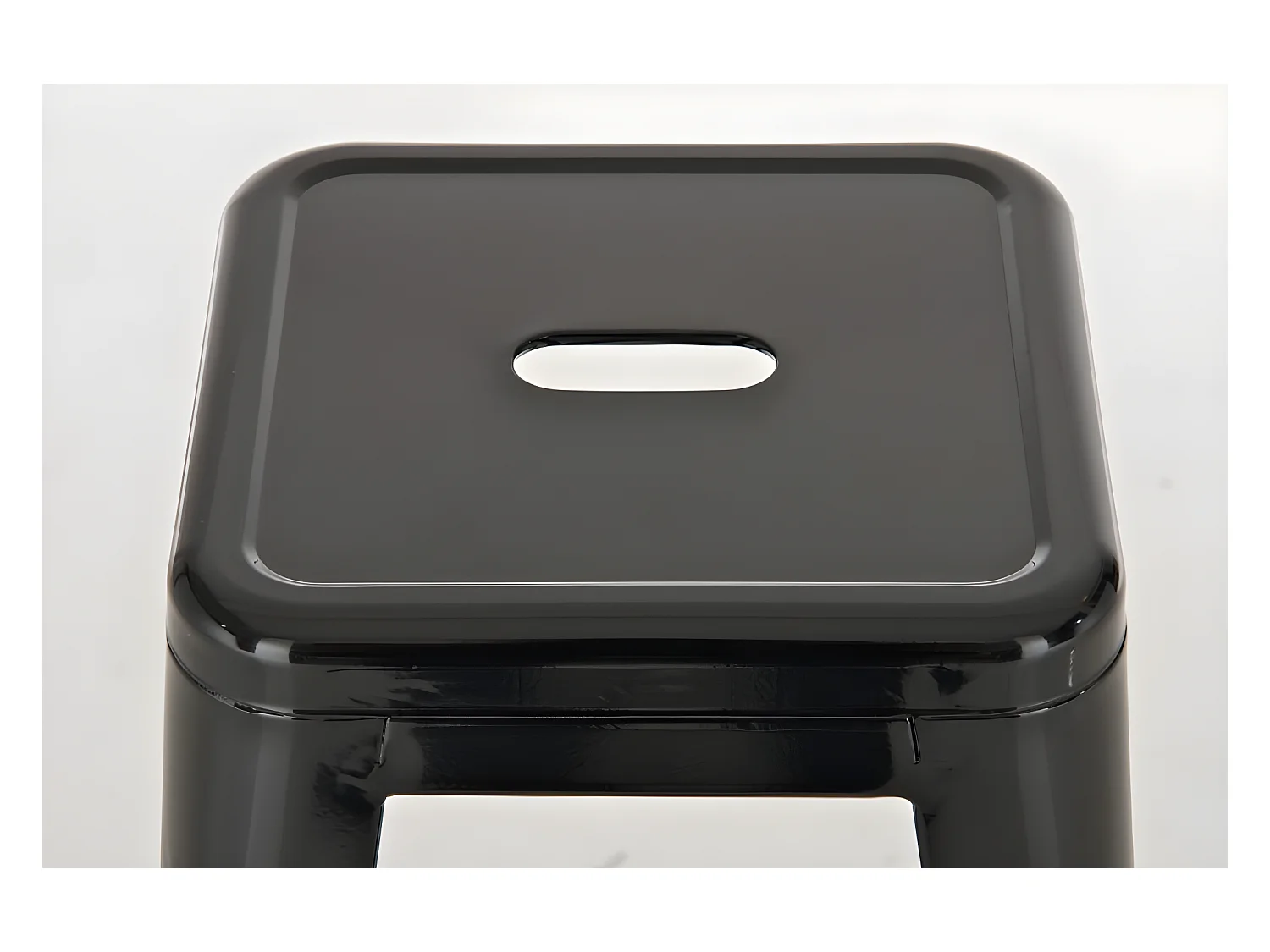 Lot de 2 tabourets métal argentée 43 x 43 x 77 cm TDB10119