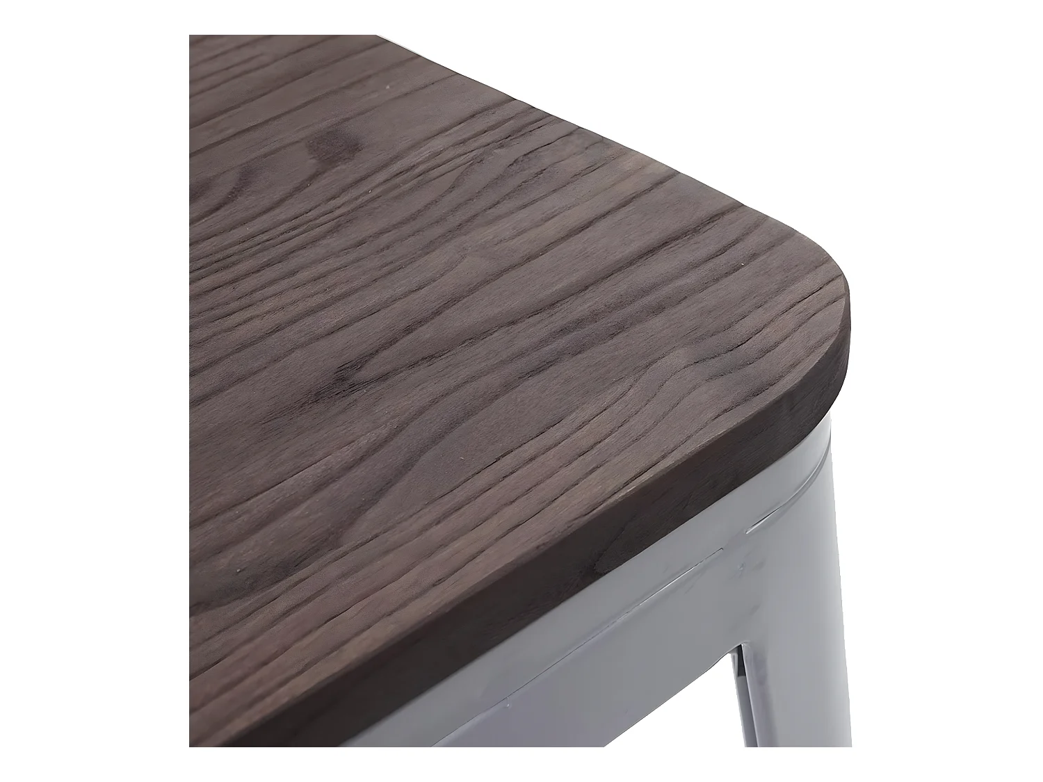 Lot de 2 tabourets métal marron 42 x 42 x 76 cm TDB04045