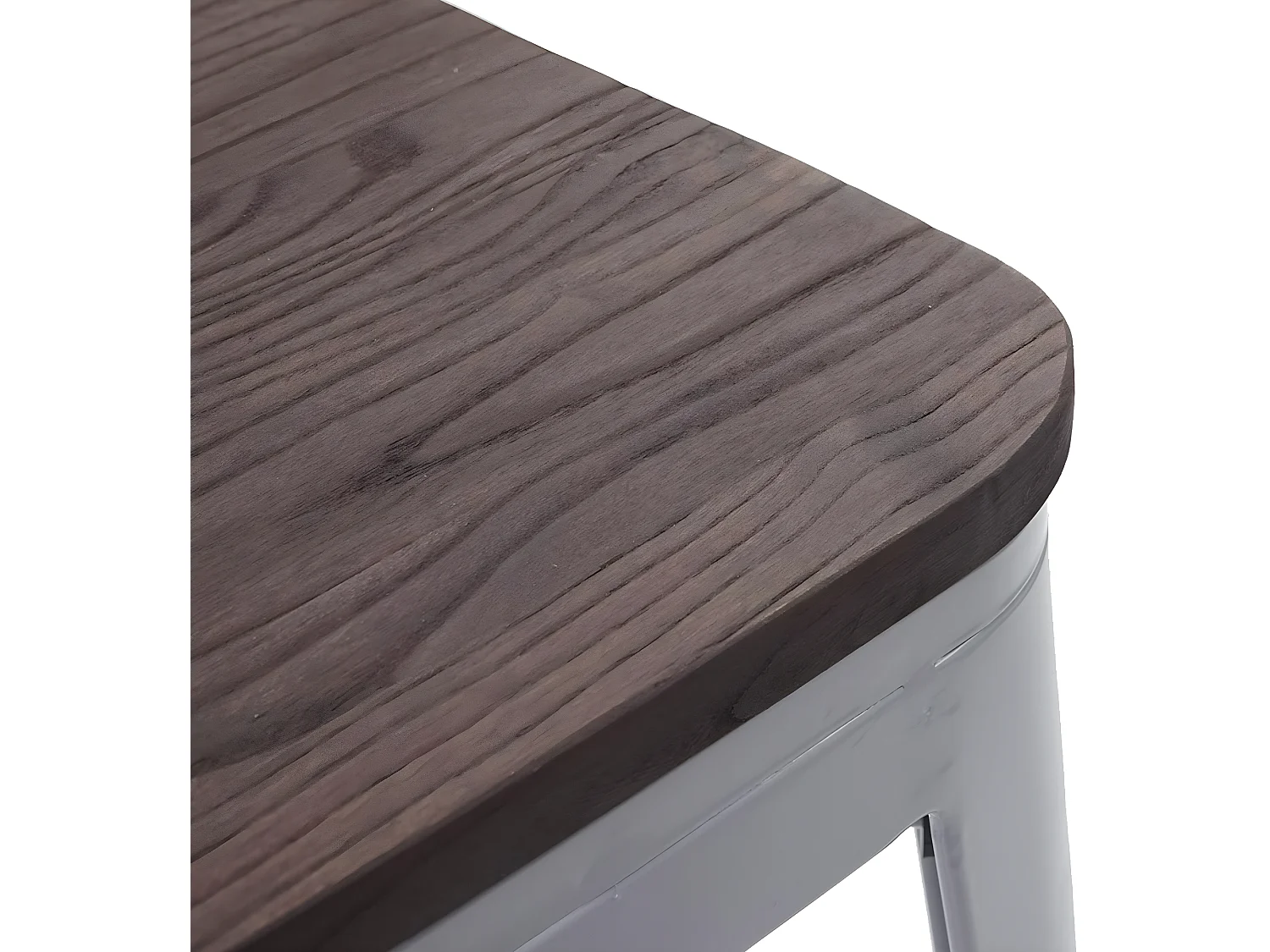 Lot de 2 tabourets métal marron 42 x 42 x 76 cm TDB04045