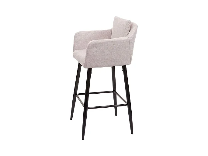 Lot de 2 tabourets métal crème 54 x 53 x 101 cm TDB04063