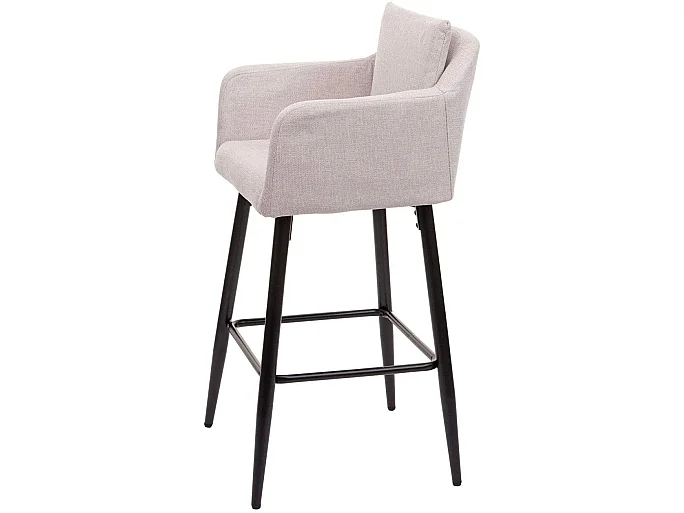 Lot de 2 tabourets métal crème 54 x 53 x 101 cm TDB04063