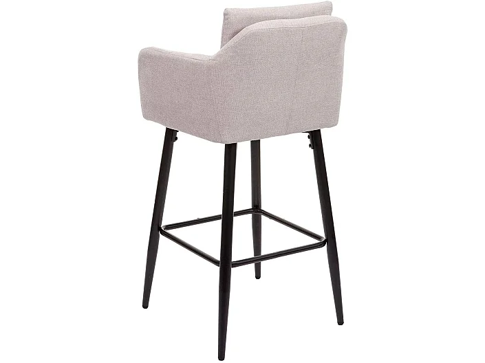 Lot de 2 tabourets métal crème 54 x 53 x 101 cm TDB04063