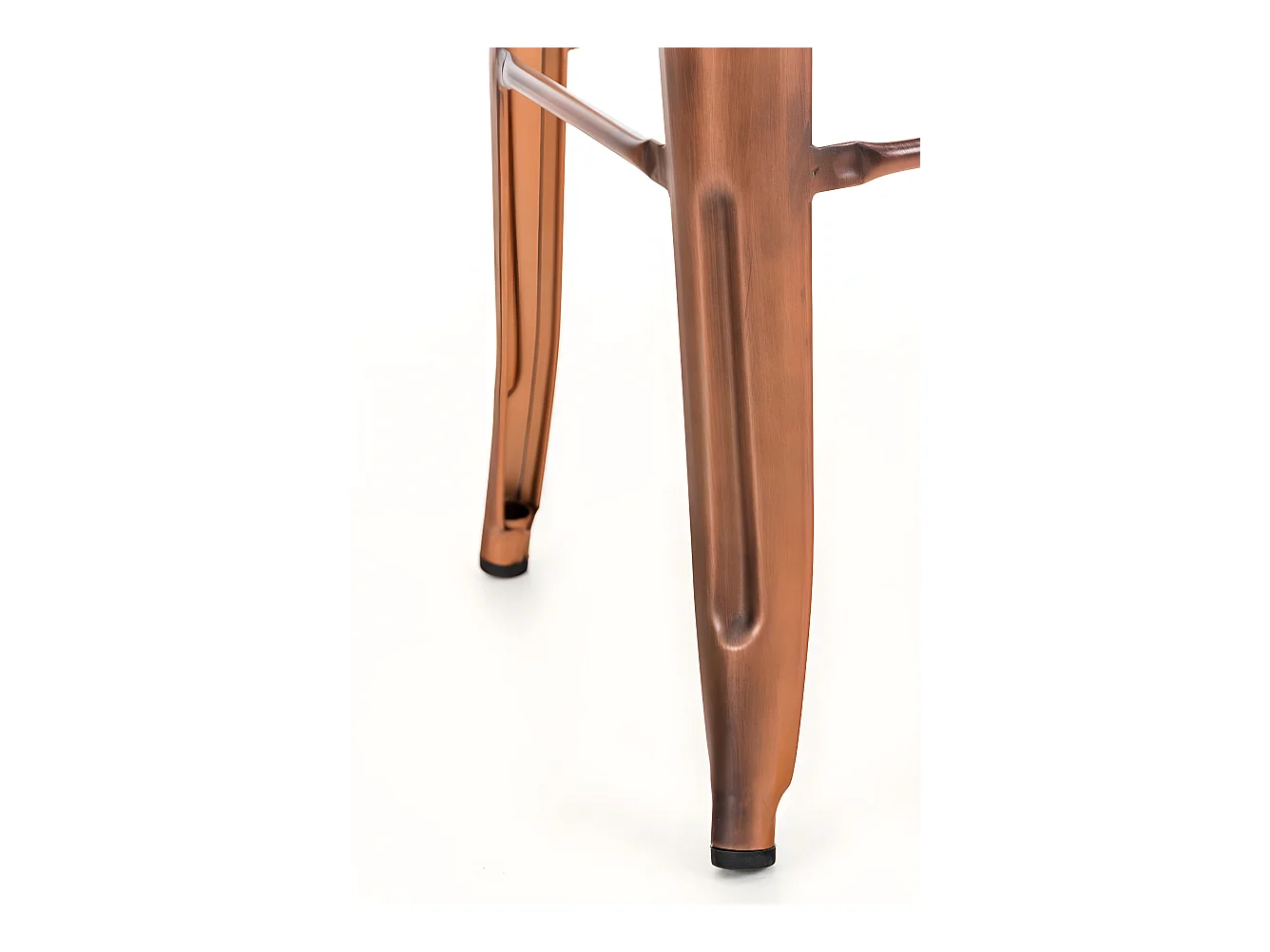 Lot de 2 tabourets métal cuivre 43 x 43 x 77 cm TDB10114