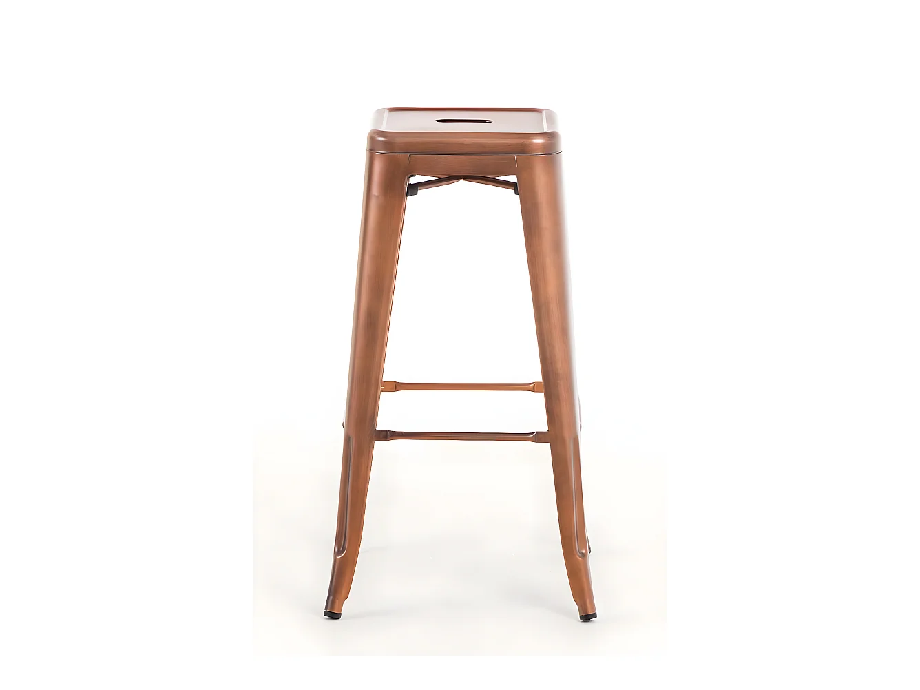 Lot de 2 tabourets métal cuivre 43 x 43 x 77 cm TDB10114