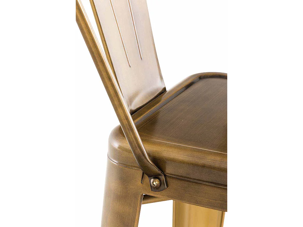 Lot de 2 tabourets métal argentée 44 x 52 x 115 cm TDB10293