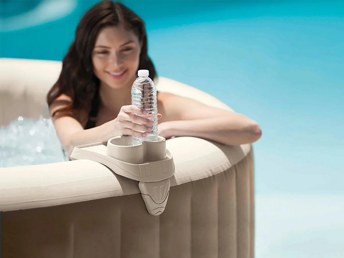 Porte verre pour spa gonflable - Intex