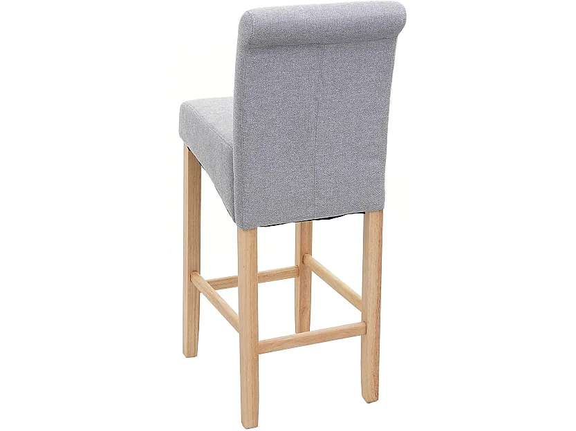 Lot de 2 tabourets tissu grise 39 x 53 x 105 cm TDB04073