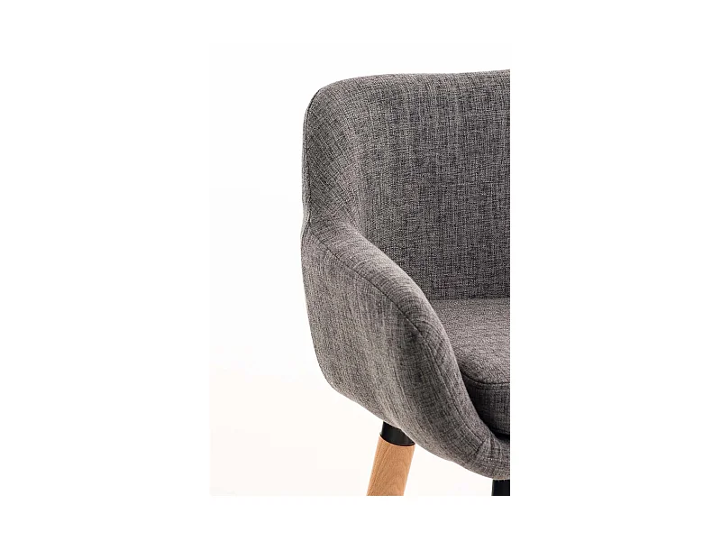 Lot de 2 tabourets tissu grise 55 x 46 x 99 cm 10_0000273