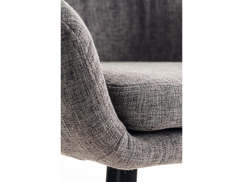 Lot de 2 tabourets tissu grise 55 x 46 x 99 cm 10_0000273