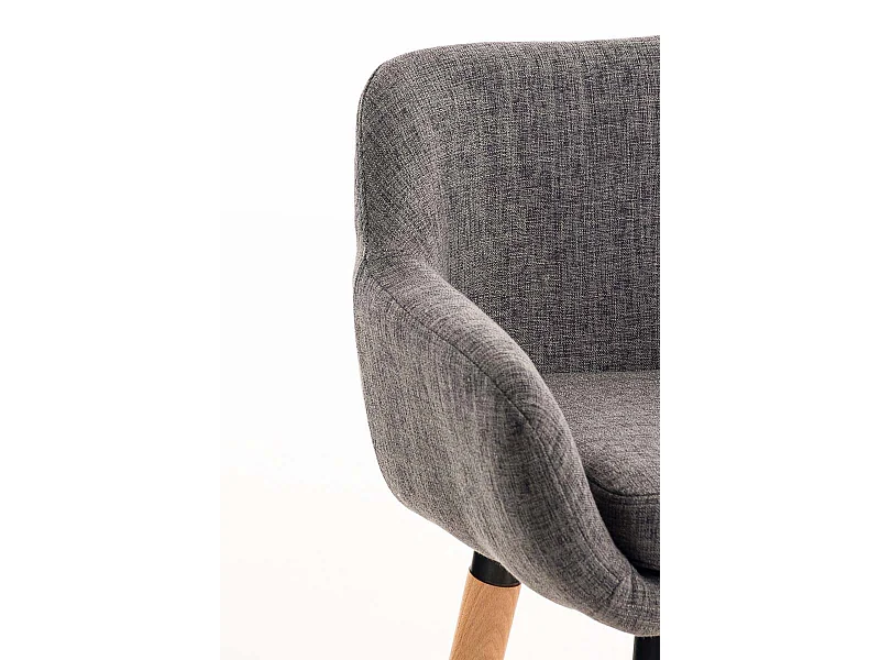 Lot de 2 tabourets tissu grise 55 x 46 x 99 cm 10_0000273