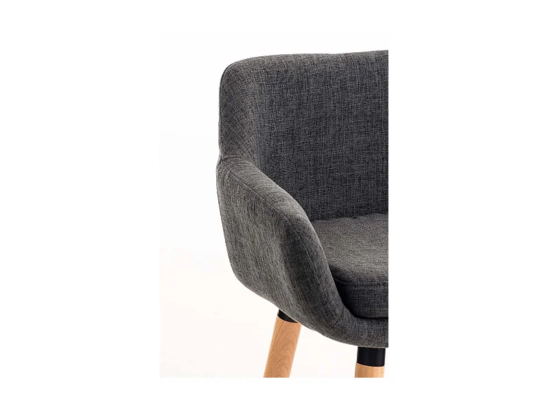 Lot de 2 tabourets tissu grise 55 x 46 x 99 cm 10_0000274