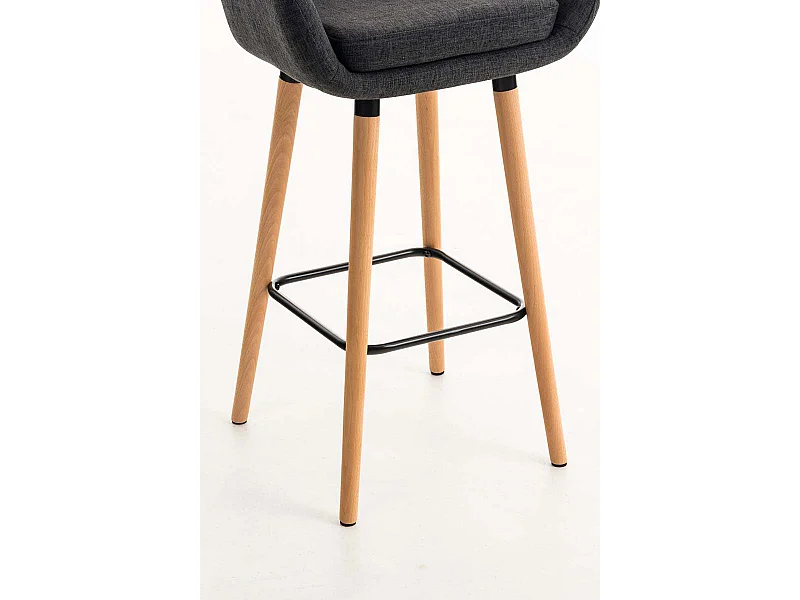 Lot de 2 tabourets tissu grise 55 x 46 x 99 cm 10_0000274