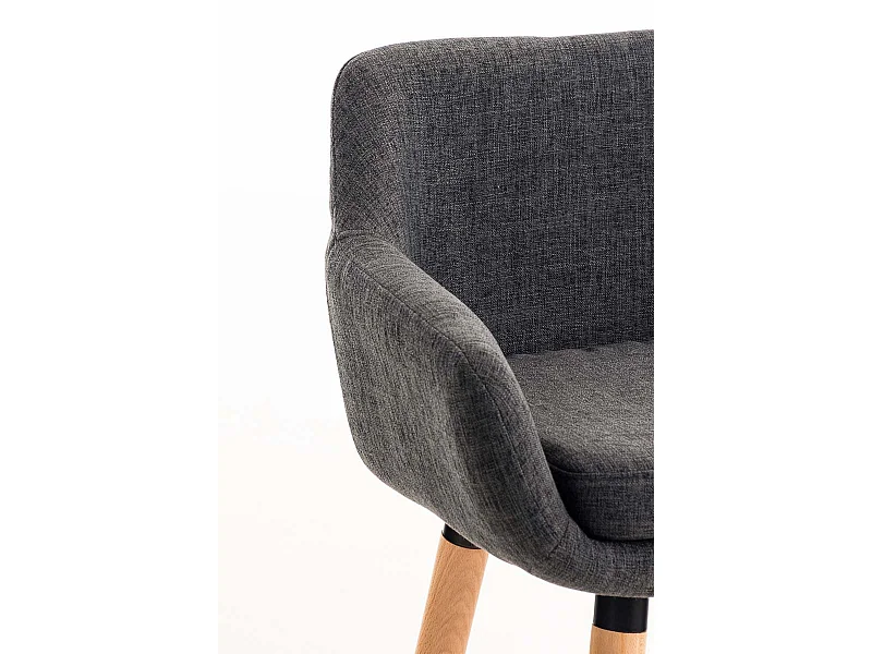 Lot de 2 tabourets tissu grise 55 x 46 x 99 cm 10_0000274