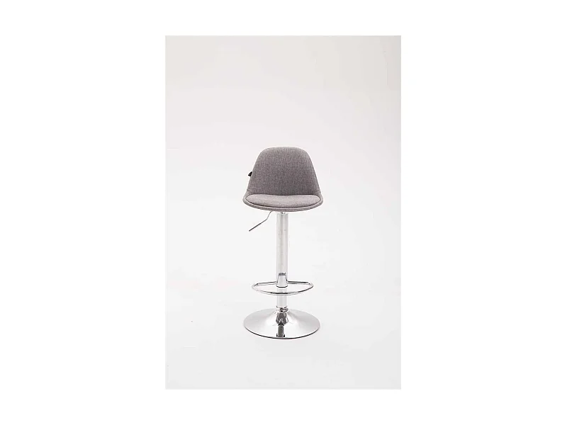 Lot de 2 tabourets métal grise 39 x 43 x 82 cm 10_0000581