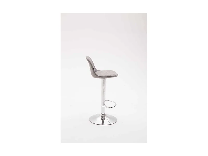 Lot de 2 tabourets métal grise 39 x 43 x 82 cm 10_0000581