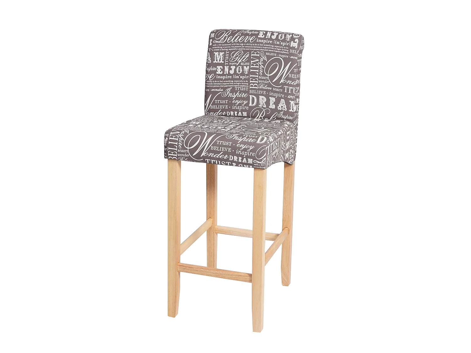 Tabouret de bar chaise bois marron 39 x 53 x 105 cm 04_0001238