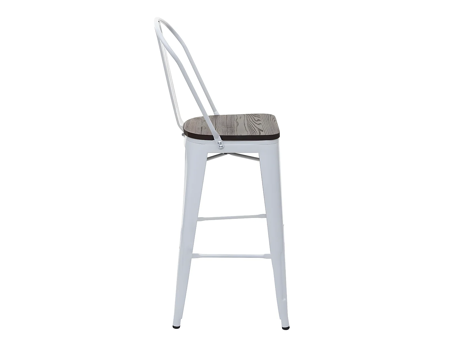 Tabouret de bar chaise métal blanche 50 x 45 x 117 cm 04_0005246
