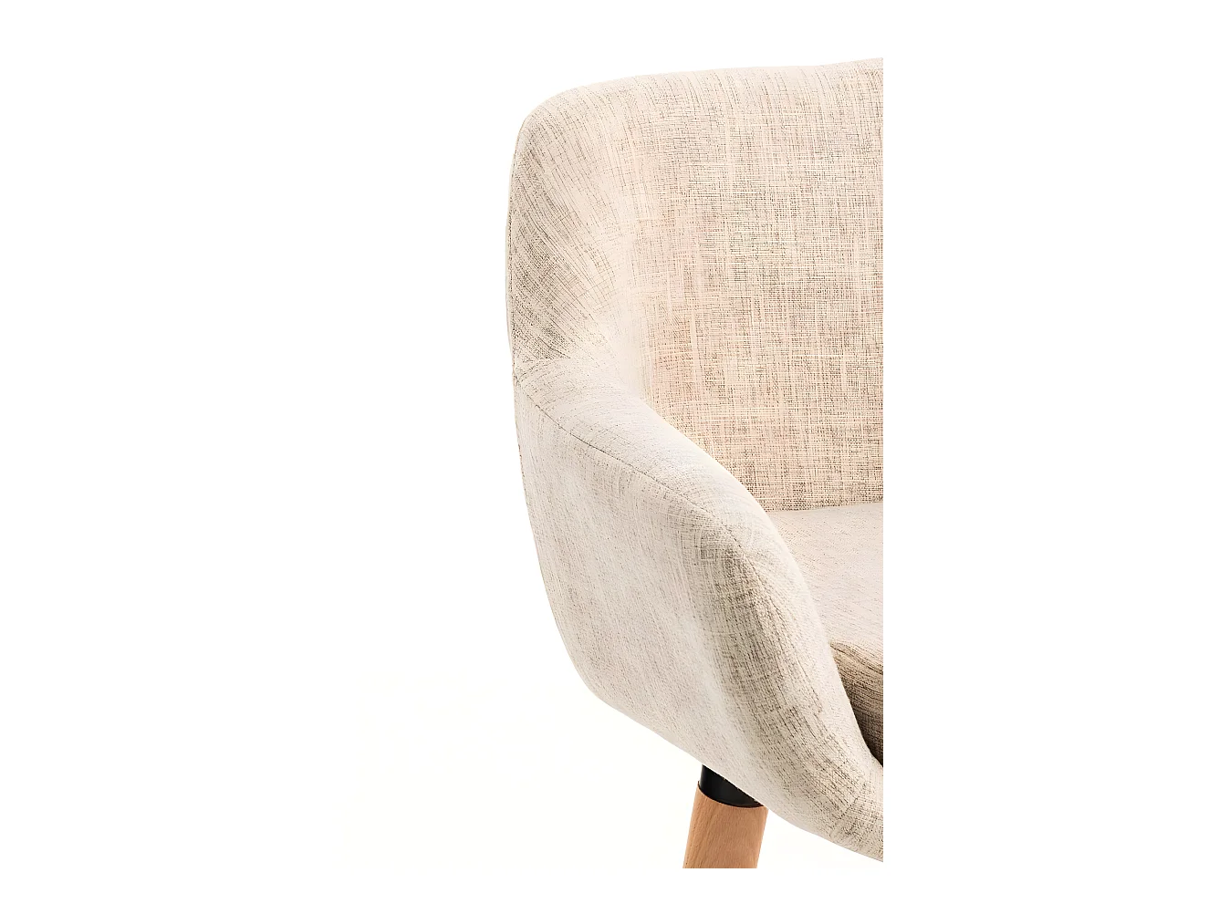 Lot de 2 tabourets tissu crème 55 x 46 x 99 cm 10_0000275