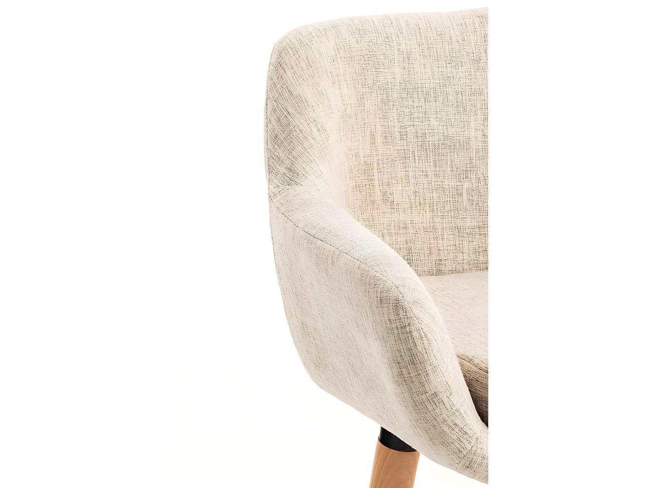 Lot de 2 tabourets tissu crème 55 x 46 x 99 cm 10_0000275