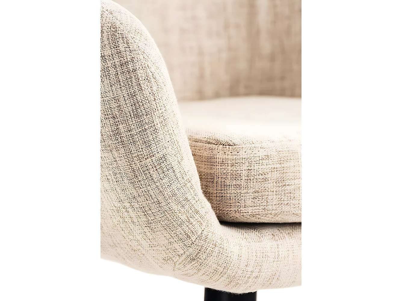 Lot de 2 tabourets tissu crème 55 x 46 x 99 cm 10_0000275