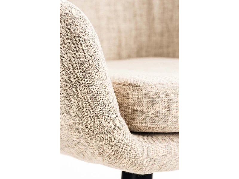 Lot de 2 tabourets tissu crème 55 x 46 x 99 cm 10_0000275