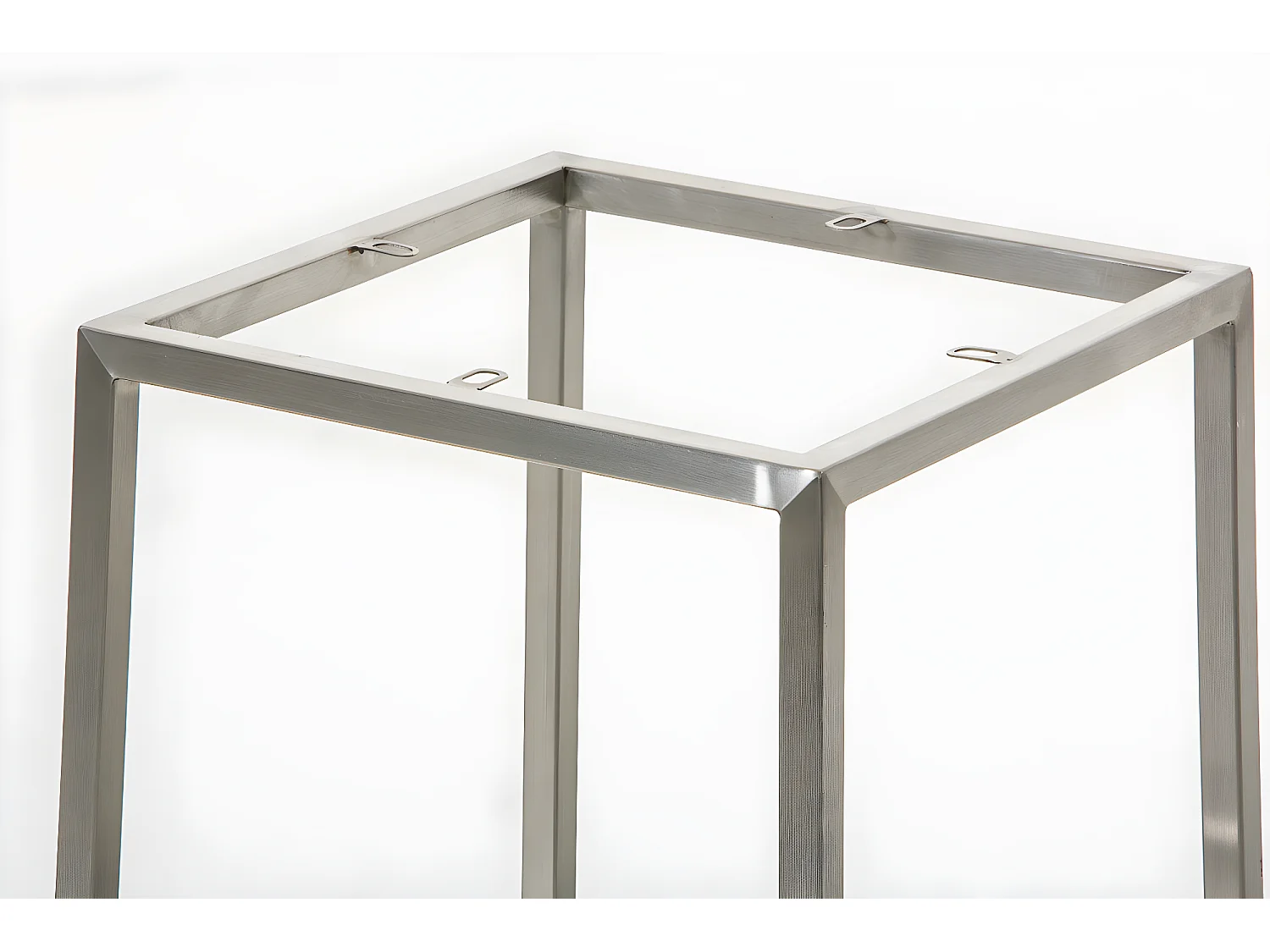 Tabouret de bar rembourré argenté 37 x 37 x 85 cm 10_0001077