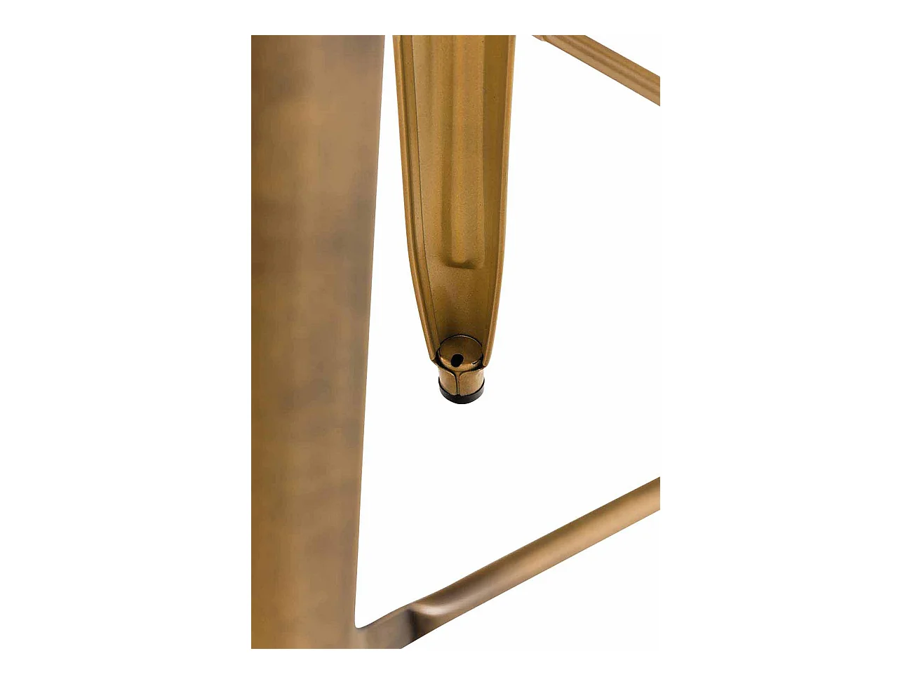 Lot de 4 tabourets métal argentée 43 x 43 x 77 cm 10_0000938