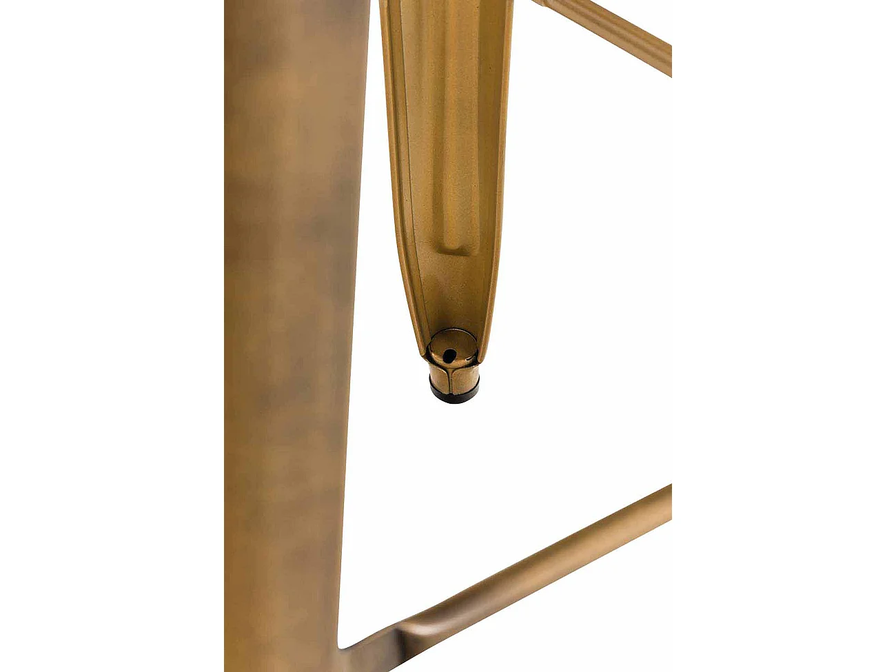 Lot de 4 tabourets métal argentée 43 x 43 x 77 cm 10_0000938