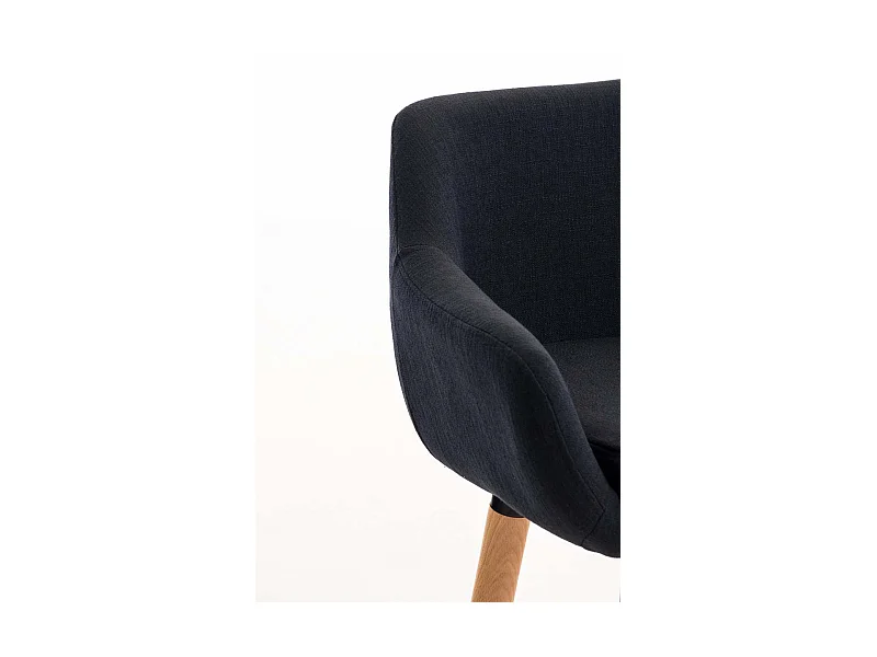 Lot de 2 tabourets tissu noire 55 x 46 x 99 cm 10_0000271