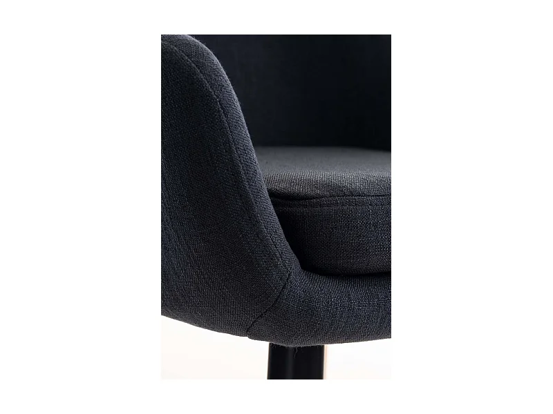 Lot de 2 tabourets tissu noire 55 x 46 x 99 cm 10_0000271