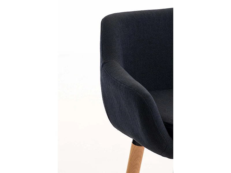 Lot de 2 tabourets tissu noire 55 x 46 x 99 cm 10_0000271