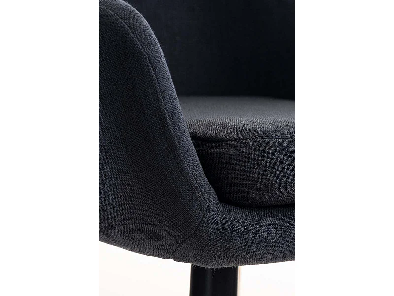 Lot de 2 tabourets tissu noire 55 x 46 x 99 cm 10_0000271