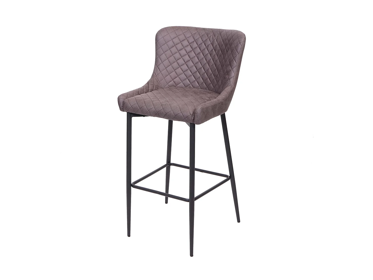 Tabouret de bar chaise métal grise 47 x 47 x 105 cm 04_0001243