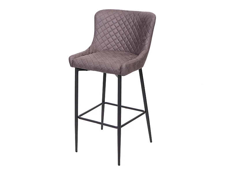 Tabouret de bar chaise métal grise 47 x 47 x 105 cm 04_0001243