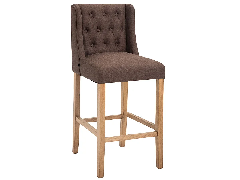 Tabouret de bar style bois marron 56 x 51 x 111 cm 10_0000876