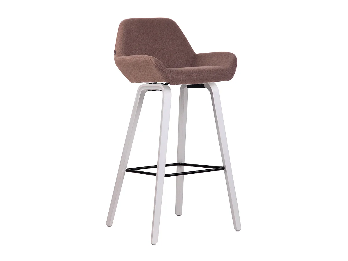 Lot de 2 tabourets bois blanche 52 x 51 x 103 cm 10_0000410