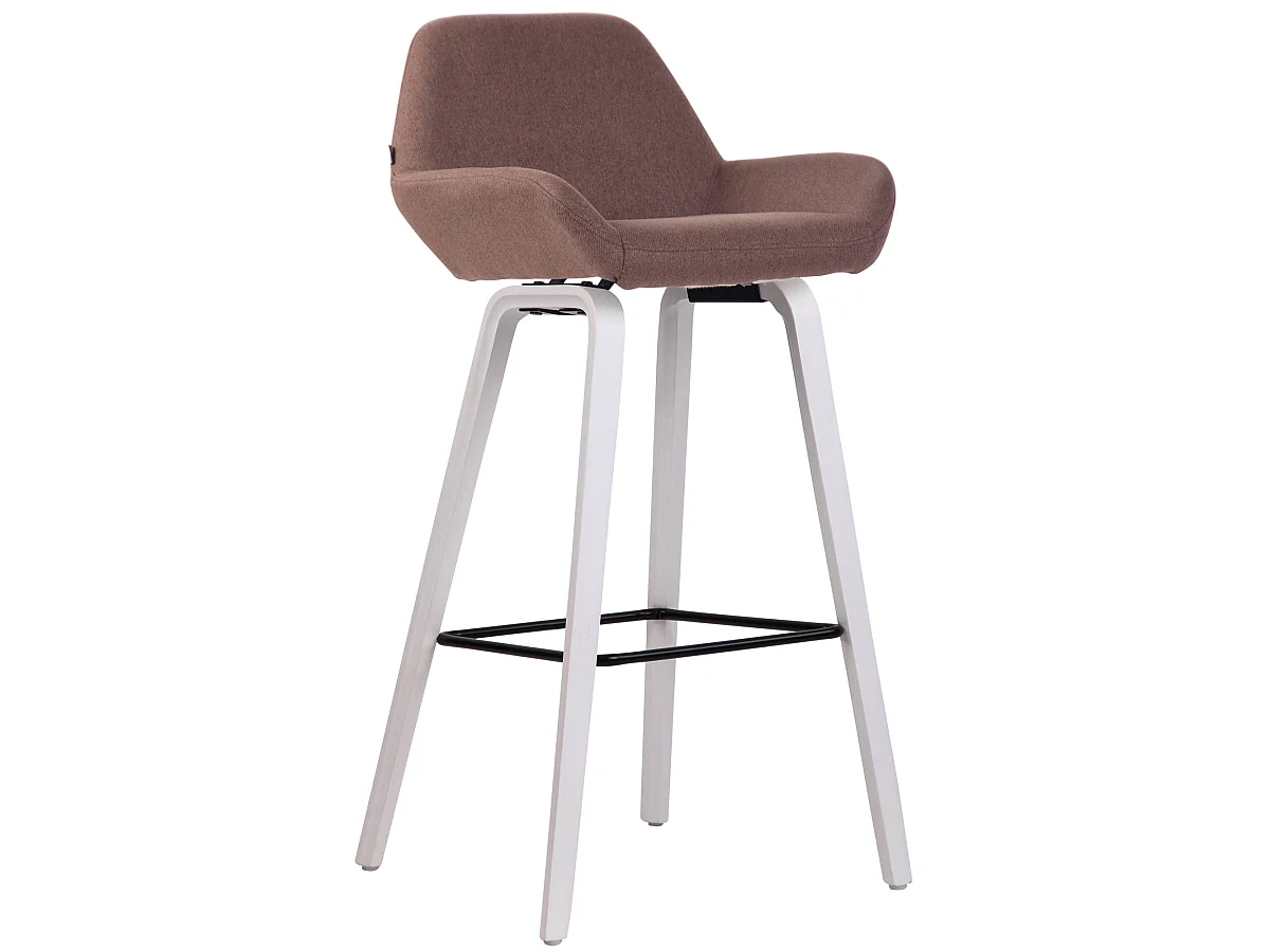 Lot de 2 tabourets bois blanche 52 x 51 x 103 cm 10_0000410