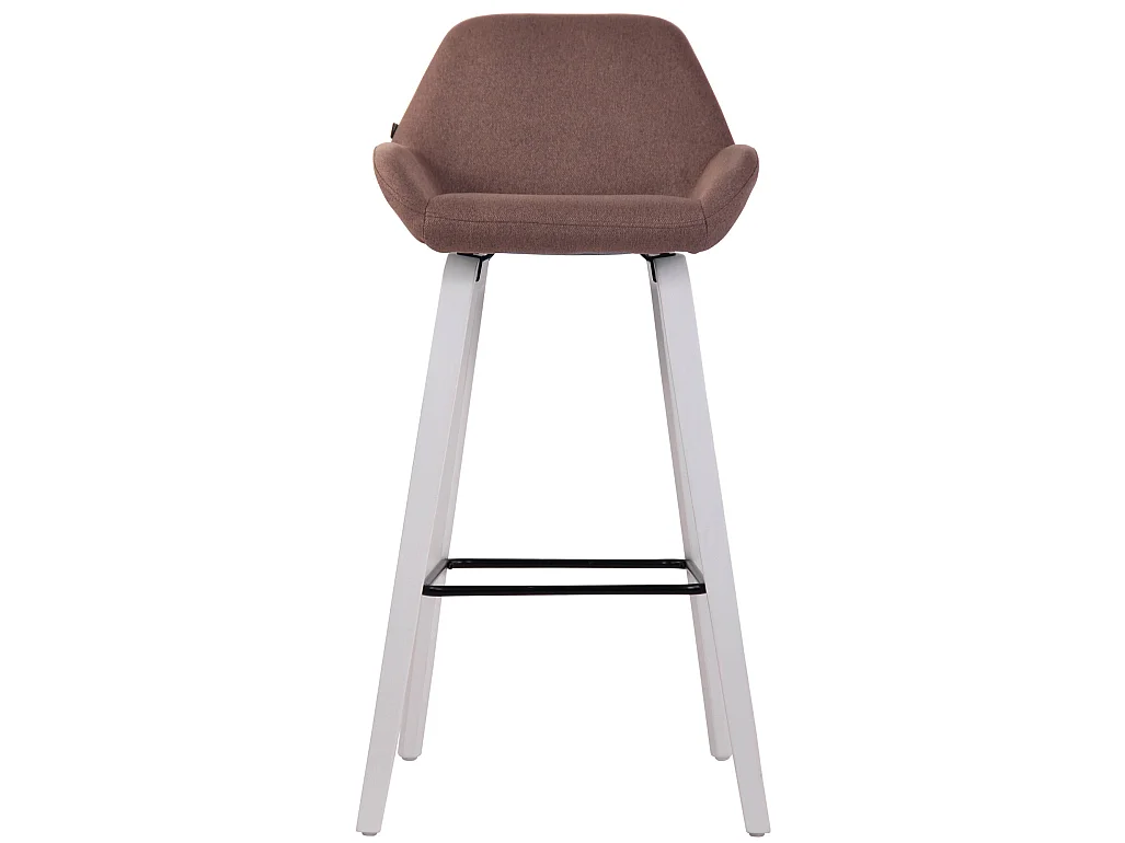 Lot de 2 tabourets bois blanche 52 x 51 x 103 cm 10_0000410