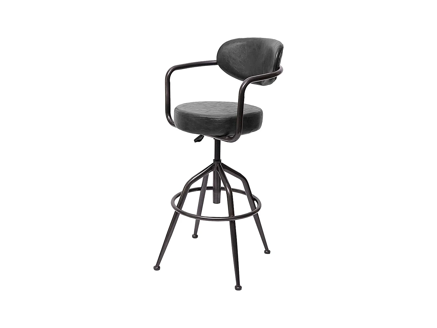 1x tabouret de bar grise 53 x 43 x 106 cm TDB04057