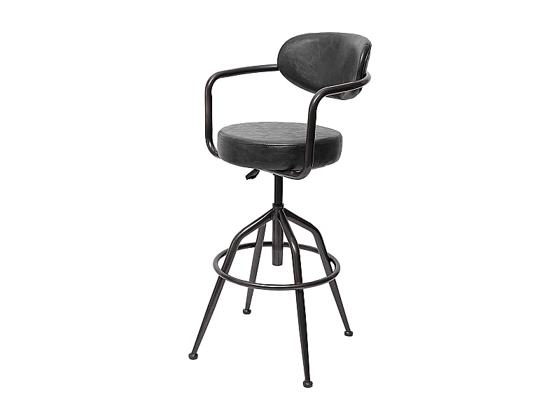 1x tabouret de bar grise 53 x 43 x 106 cm TDB04057