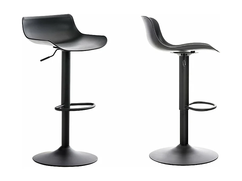 Lot de 2 tabourets métal argentée 43 x 44 x 75 cm 10_0000312