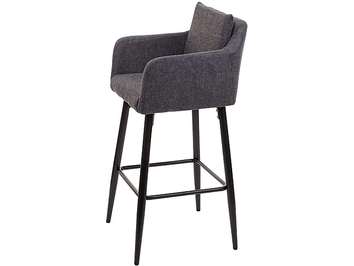 Lot de 2 tabourets métal grise 54 x 53 x 101 cm TDB04062