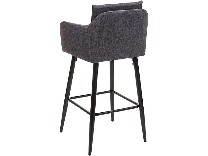 Lot de 2 tabourets métal grise 54 x 53 x 101 cm TDB04062