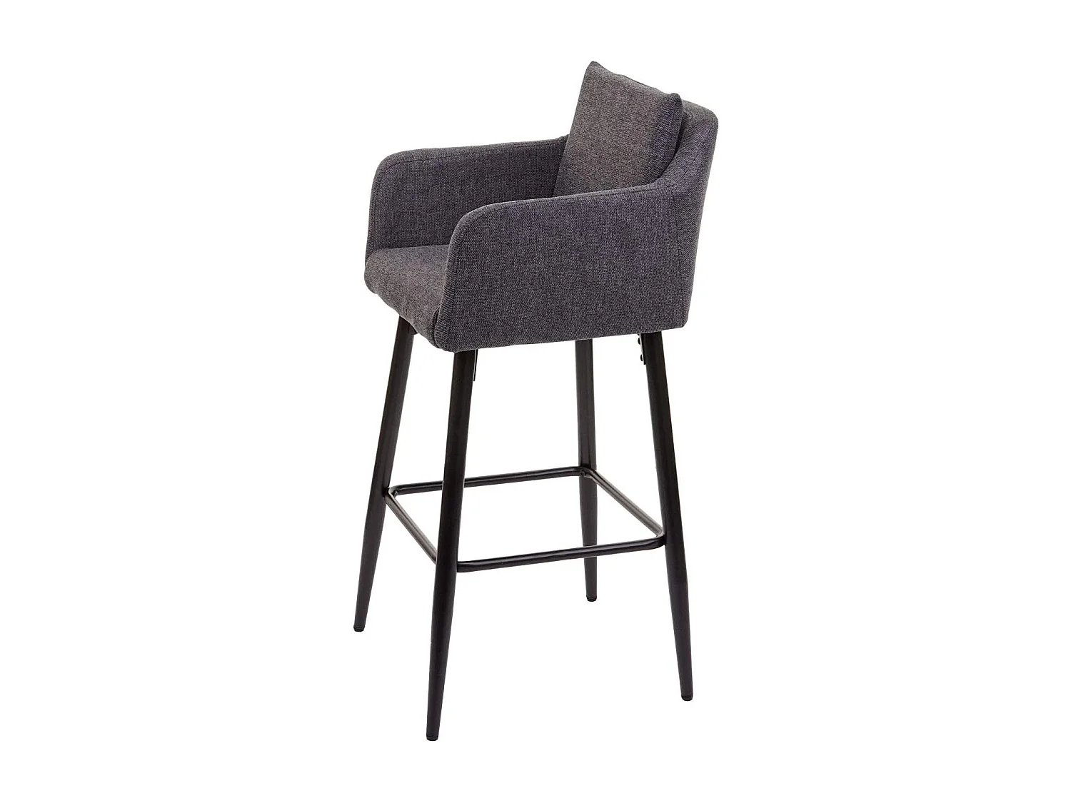 Lot de 2 tabourets métal grise 54 x 53 x 101 cm TDB04062