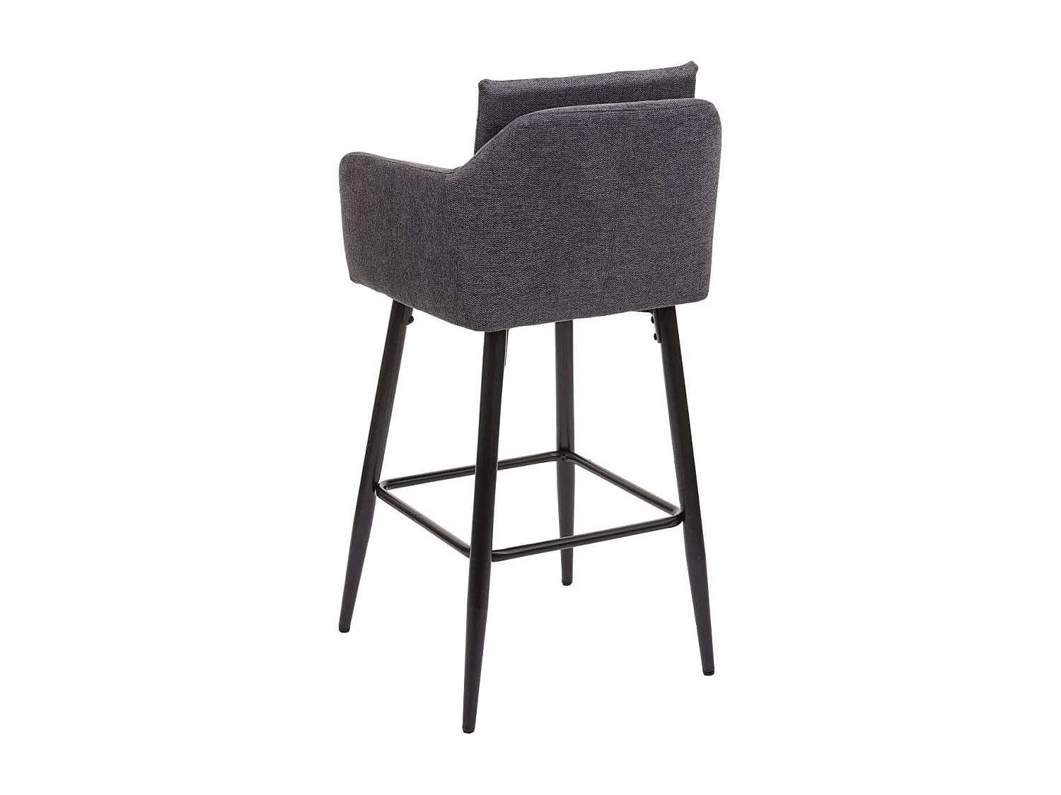 Lot de 2 tabourets métal grise 54 x 53 x 101 cm TDB04062