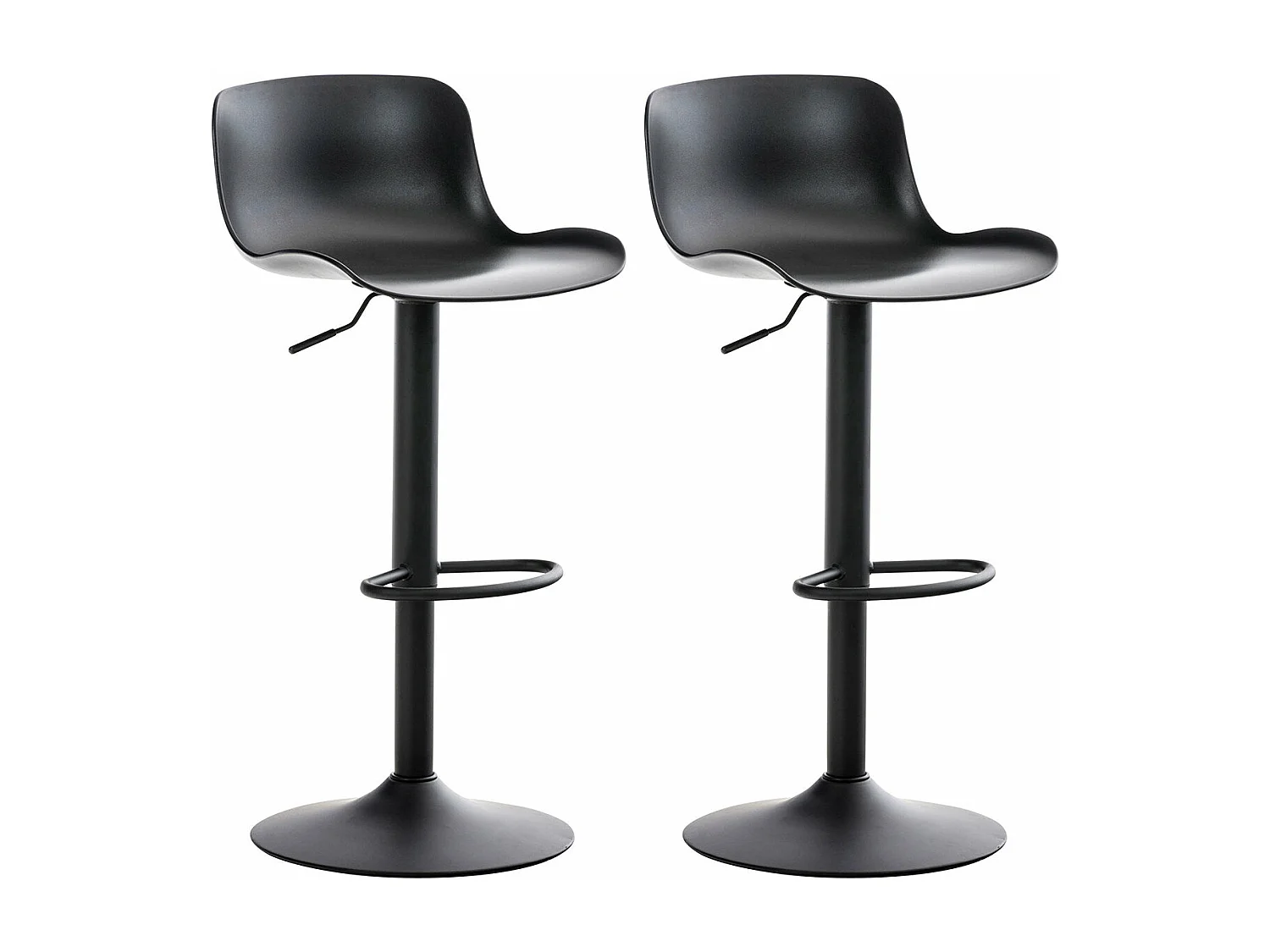 Lot de 2 tabourets noire 44 x 45 x 81 cm 10_0000318
