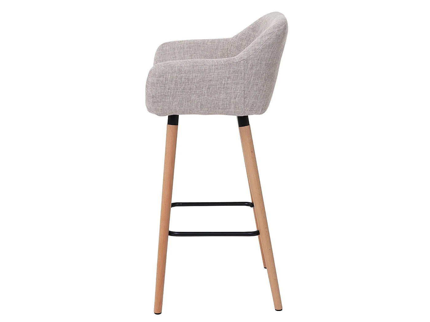 Lot de 2 tabourets tissu 53 x 37 x 99 cm TDB04029