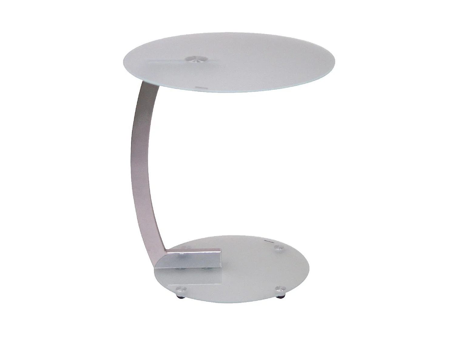 Table d'appoint moderne avec métal blanche 45 x 45 x 52 cm TABA05097
