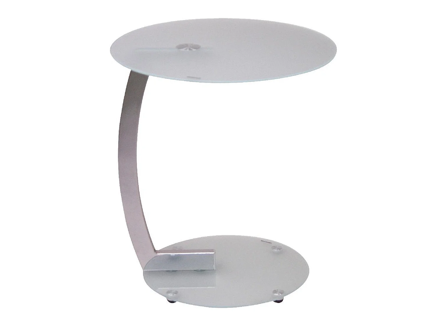 Table d'appoint moderne avec métal blanche 45 x 45 x 52 cm TABA05097
